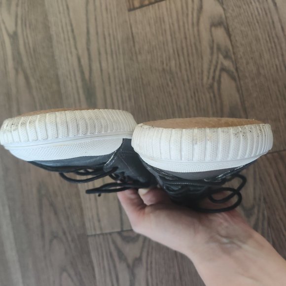 TRETORN Leather metallic dark grey/pewter sneakers size 9 UNWORN - Picture 5 of 8